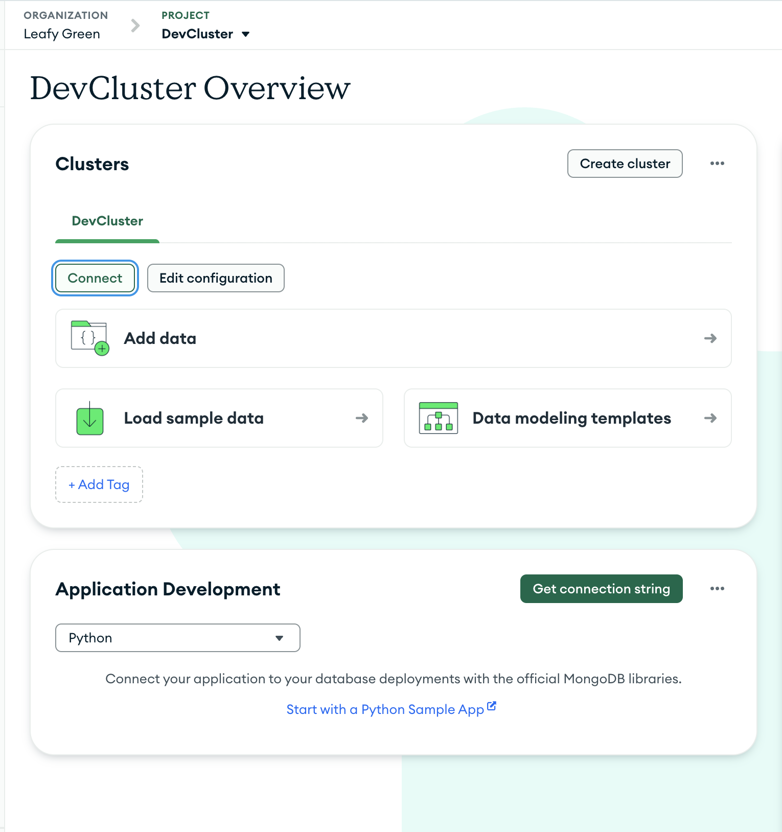 DevCluster overview.