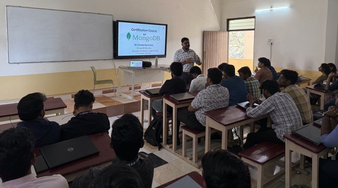 Photo of Chanda teaching his class