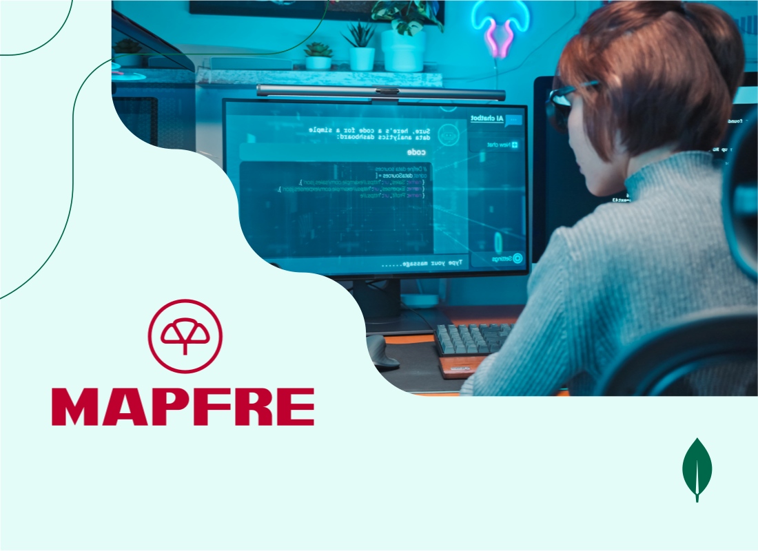 A young woman working on a desktop computer, developing an application.