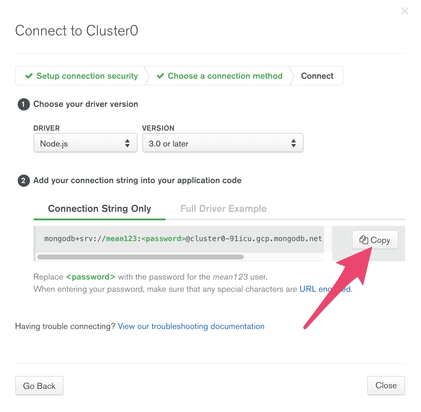 Connection String Only