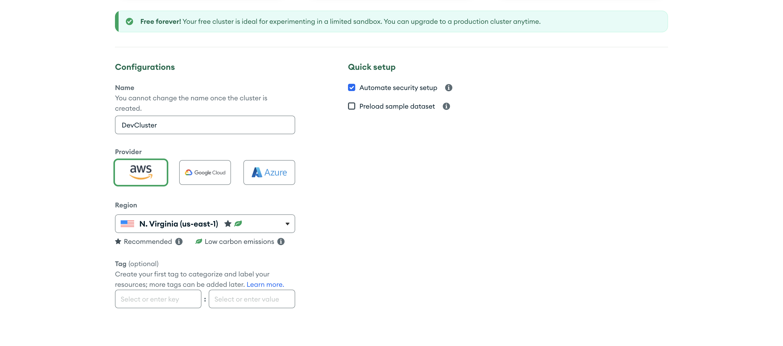 Deploy your cluster UI second image.
