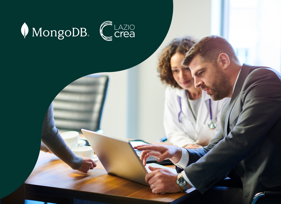 Image of a man and woman working in the office.