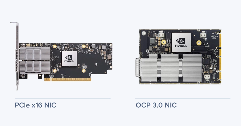 OCP 3.0 vs PCIe NICs with NVIDIA ConnectX-7 as example