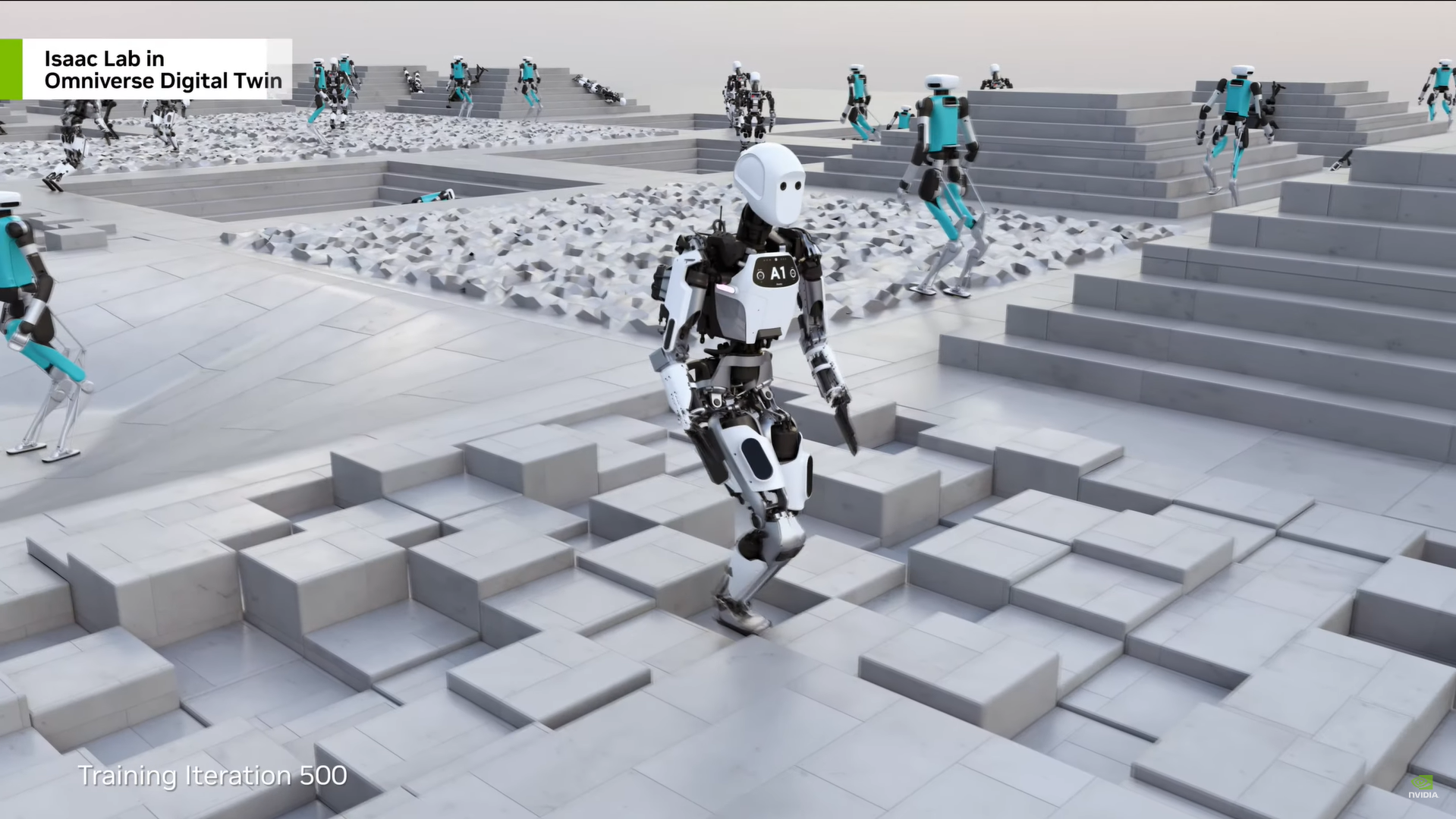 NVIDIA Issac Lab within NVIDIA Omniverse for training robotics