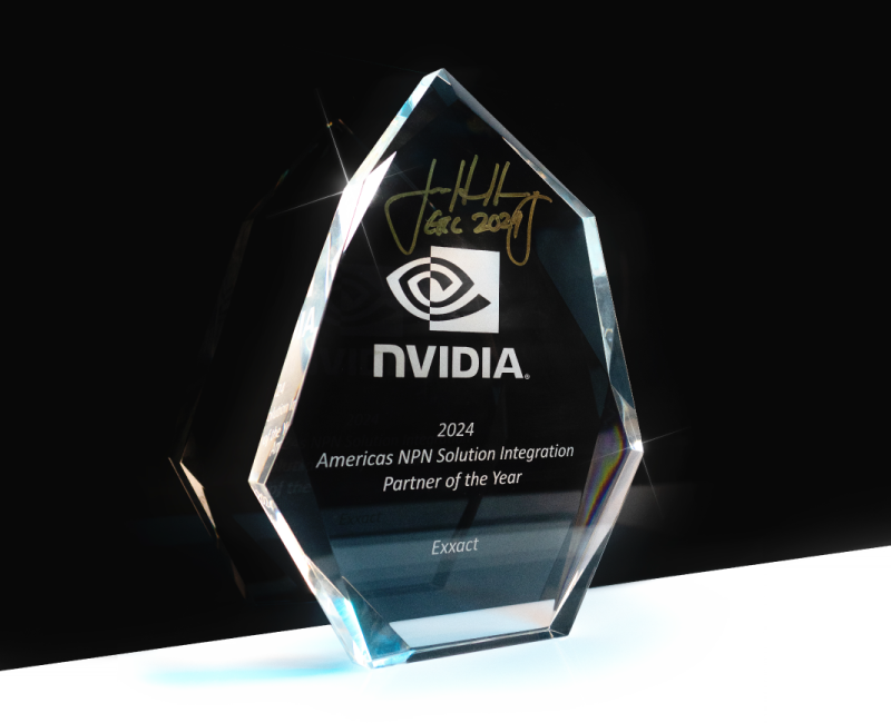 exxact nvidia 2024 npn award for solution integration