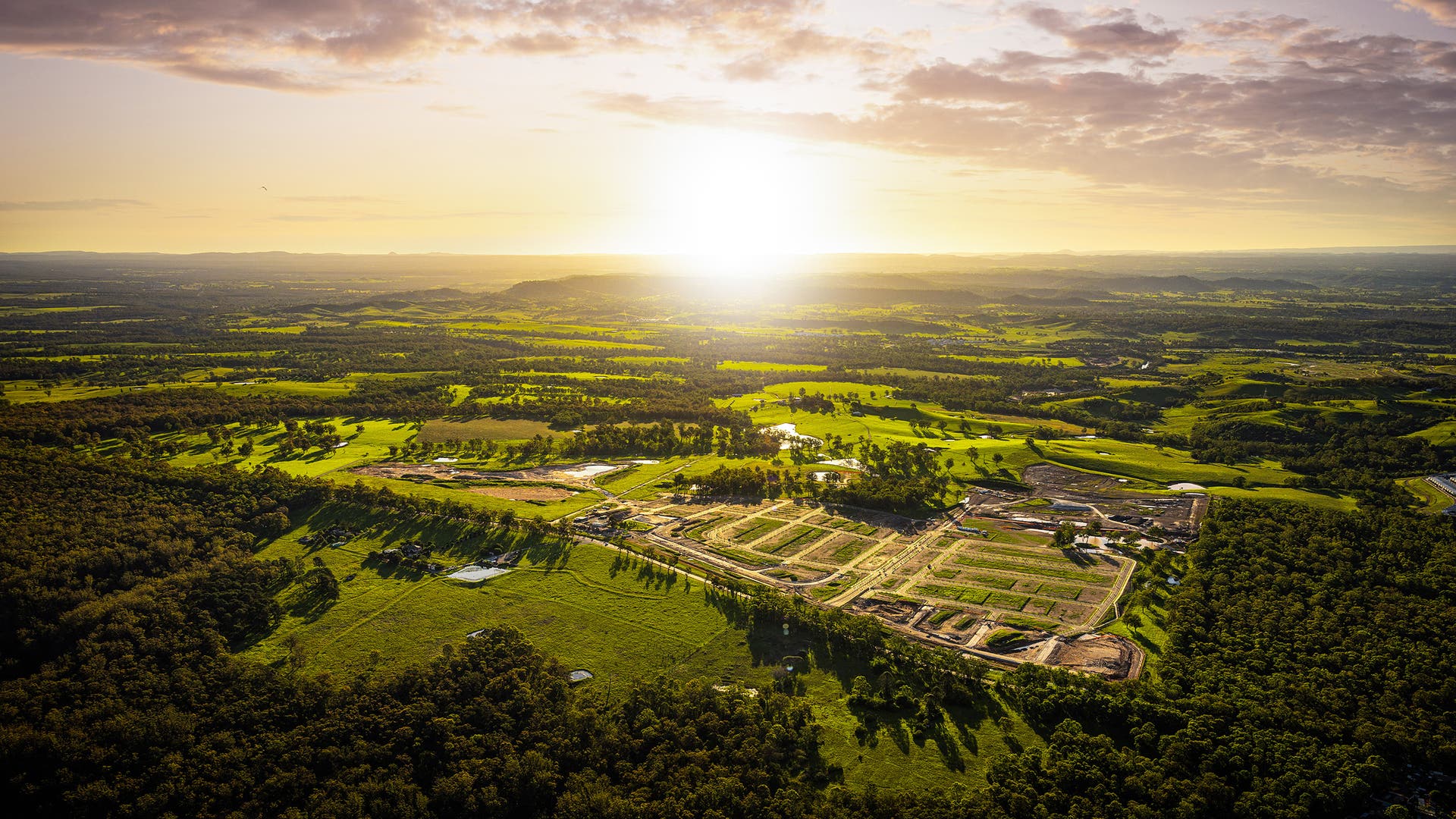 Aerial photograph of Figtree Hill estate