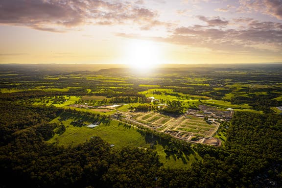 Aerial photograph of Figtree Hill estate