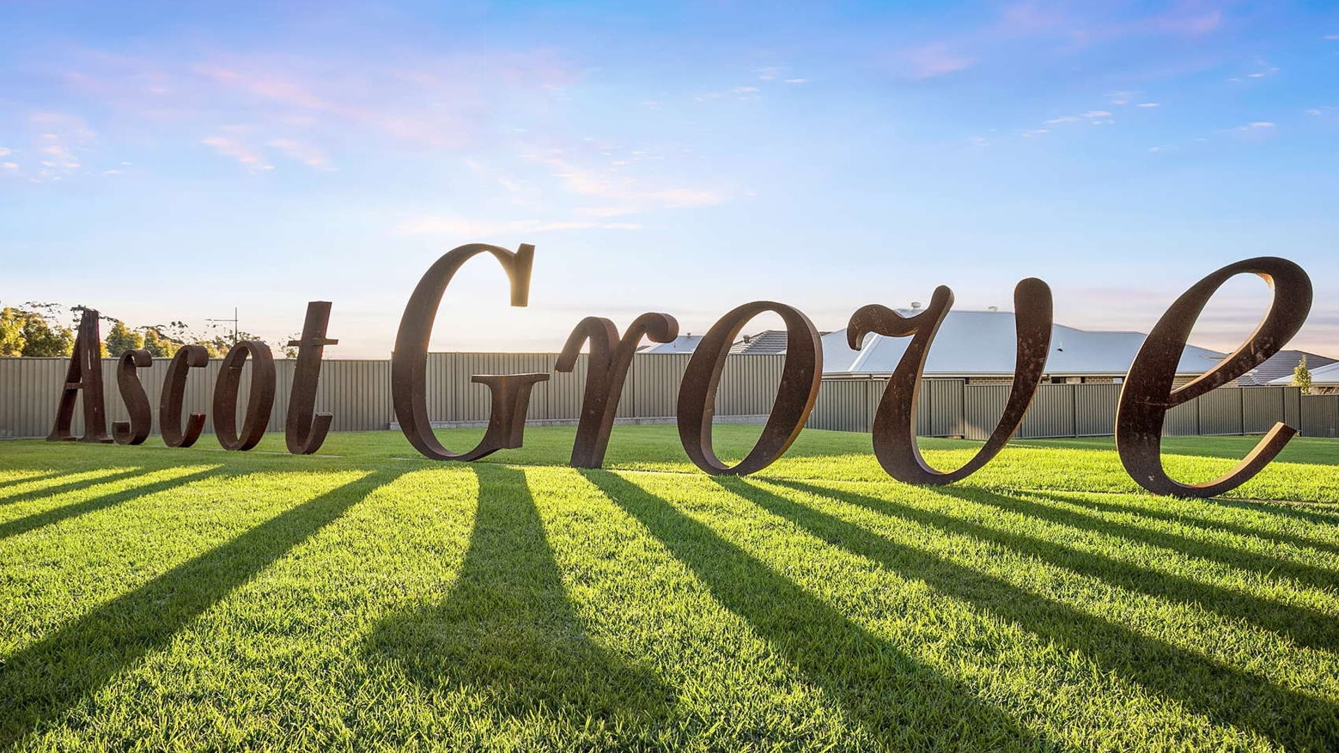 Ascot Grove estate signage