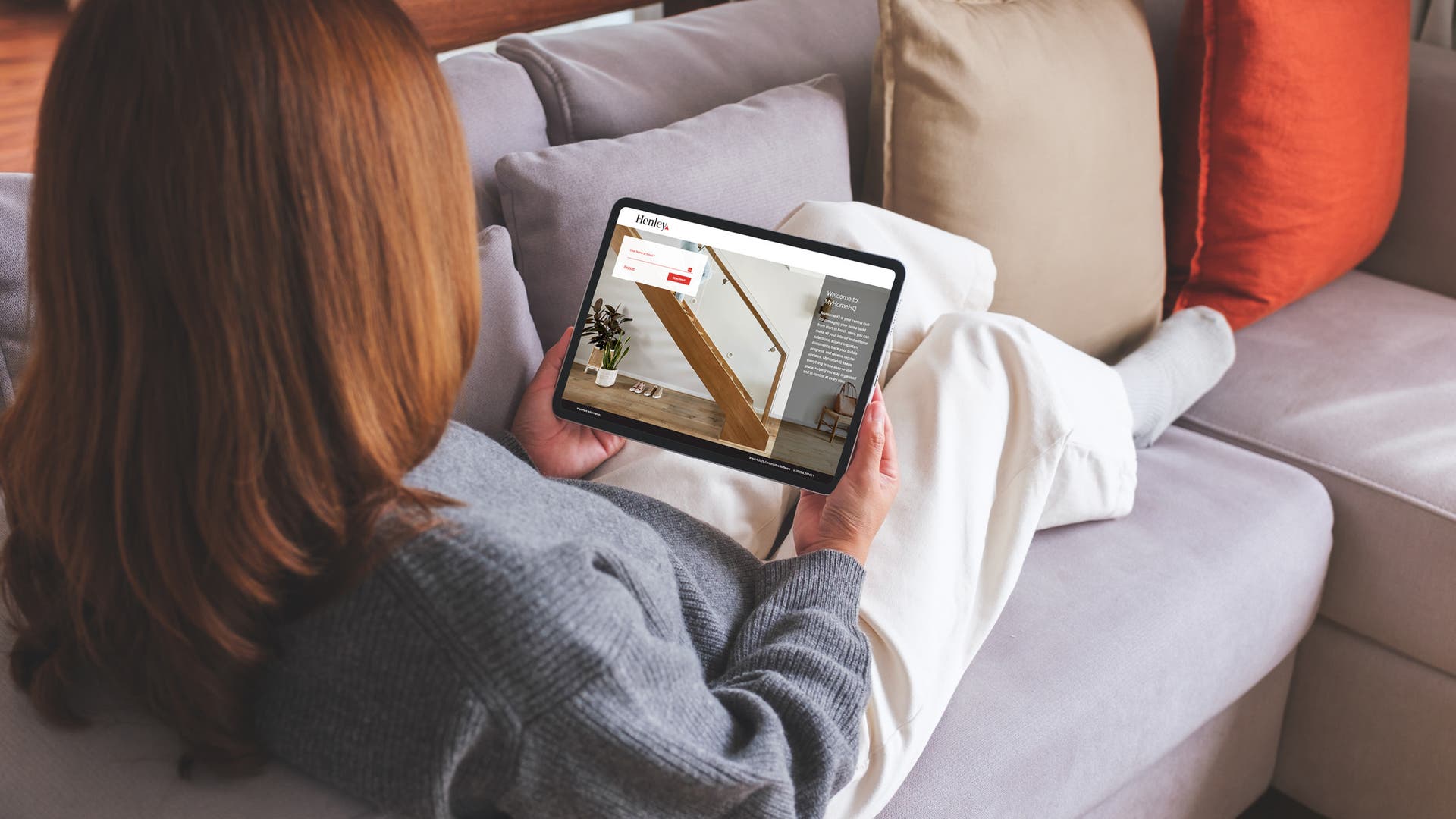 Women using the MyHomeHQ app