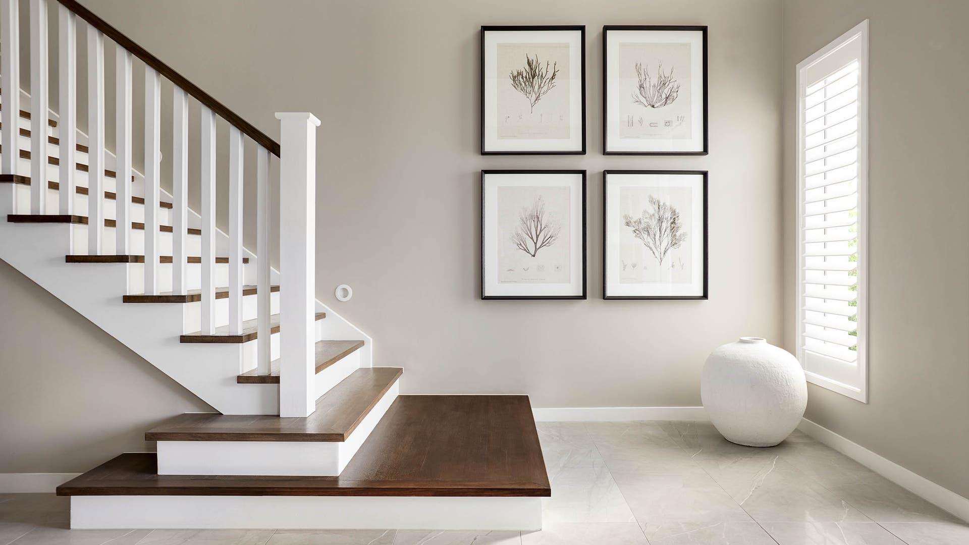 Emperor 41 Hamptons style staircase