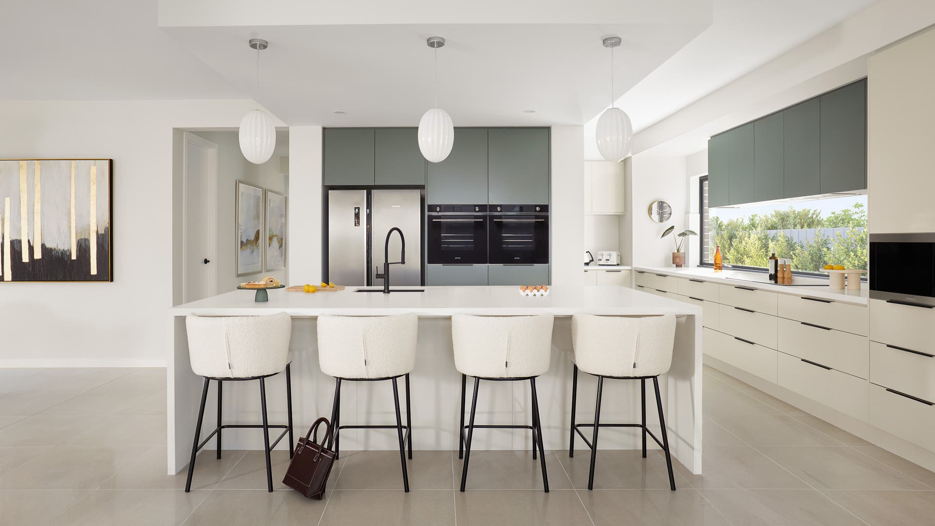 The spacious, light-filled kitchen of the double storey Valletta Series