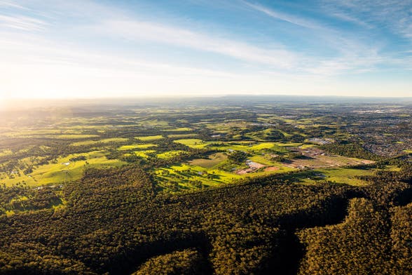 Aerial photograph of Figtree Hill estate