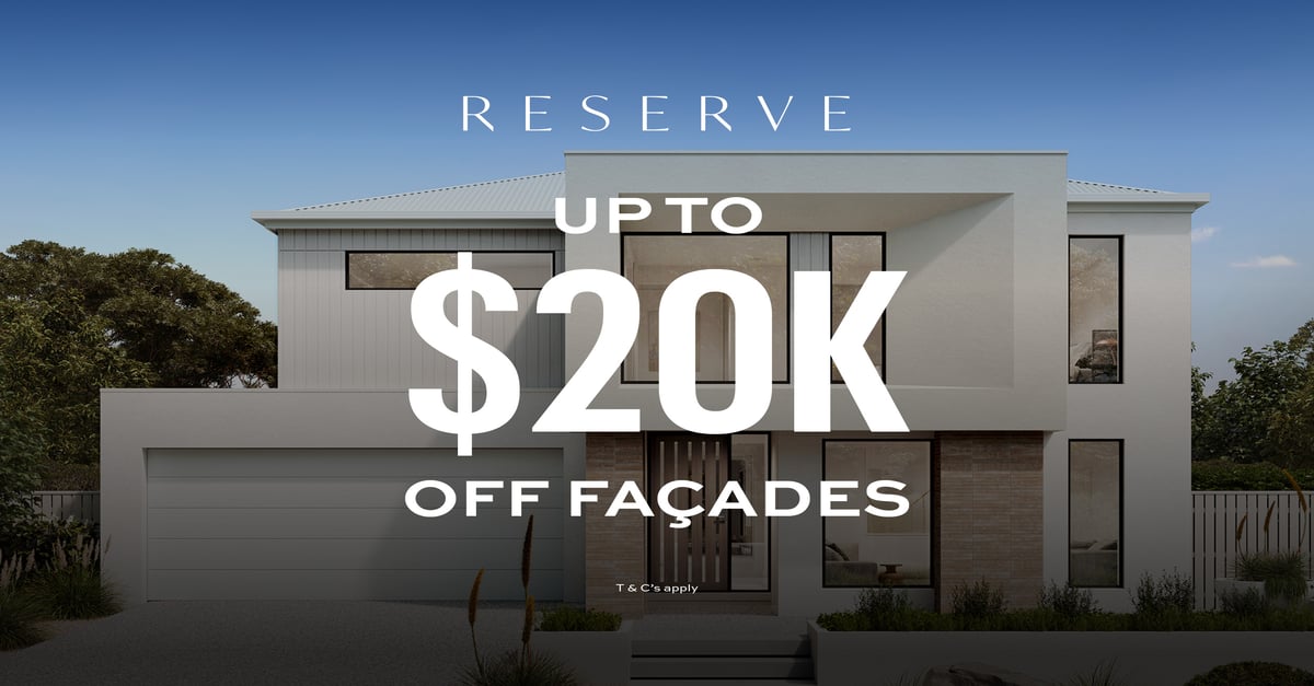 Front & Fabulous – up to $20k off Reserve façades | Plantation Homes