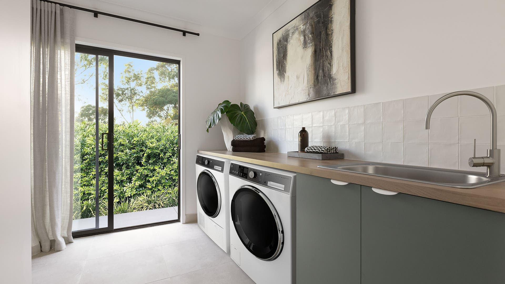 Laundry on display in the Eleanor 330-D23 at Kalkallo
