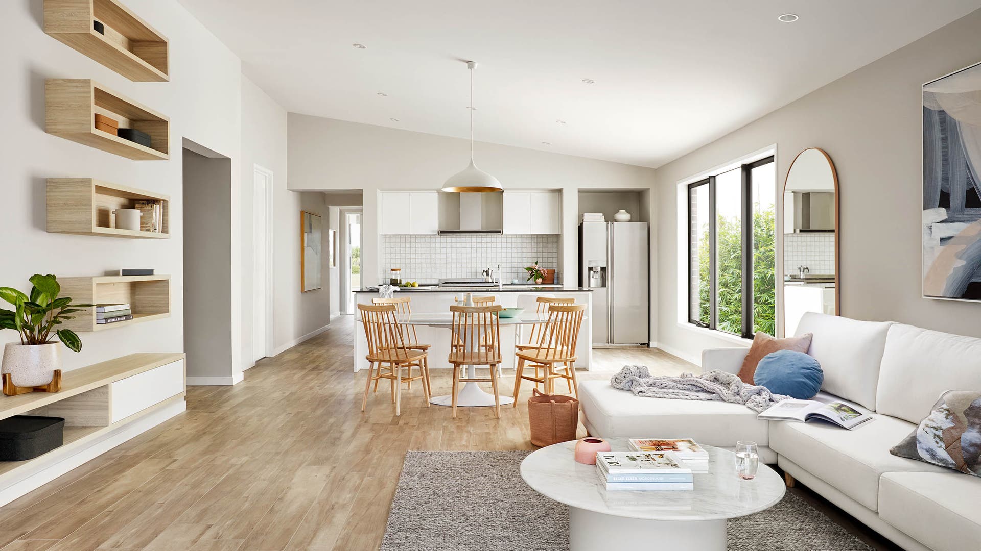 Bravo 24 Light kitchen scheme with a raking ceiling
