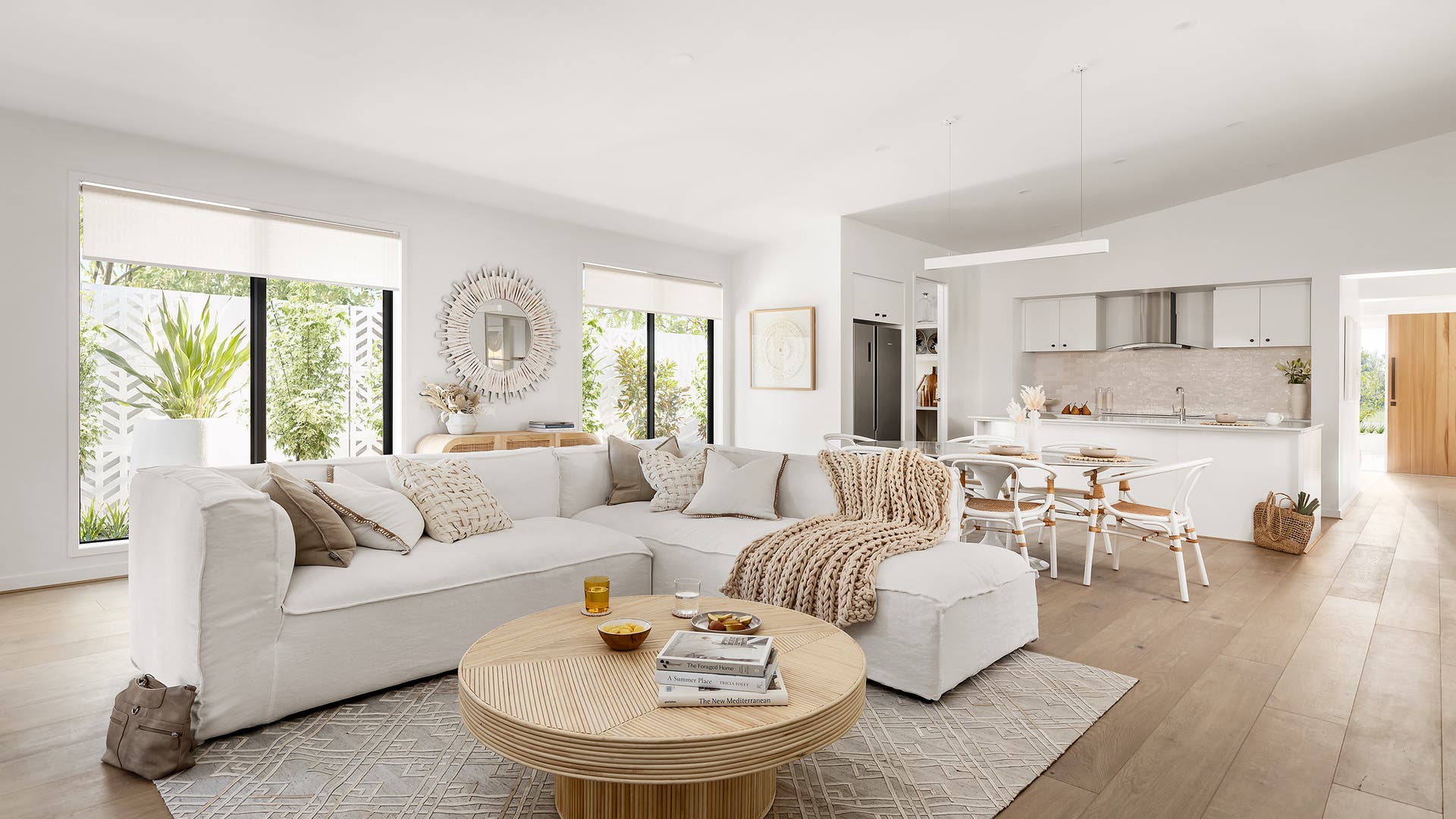 Monaco 26 living, kitchen and dining area on display in Sunbury