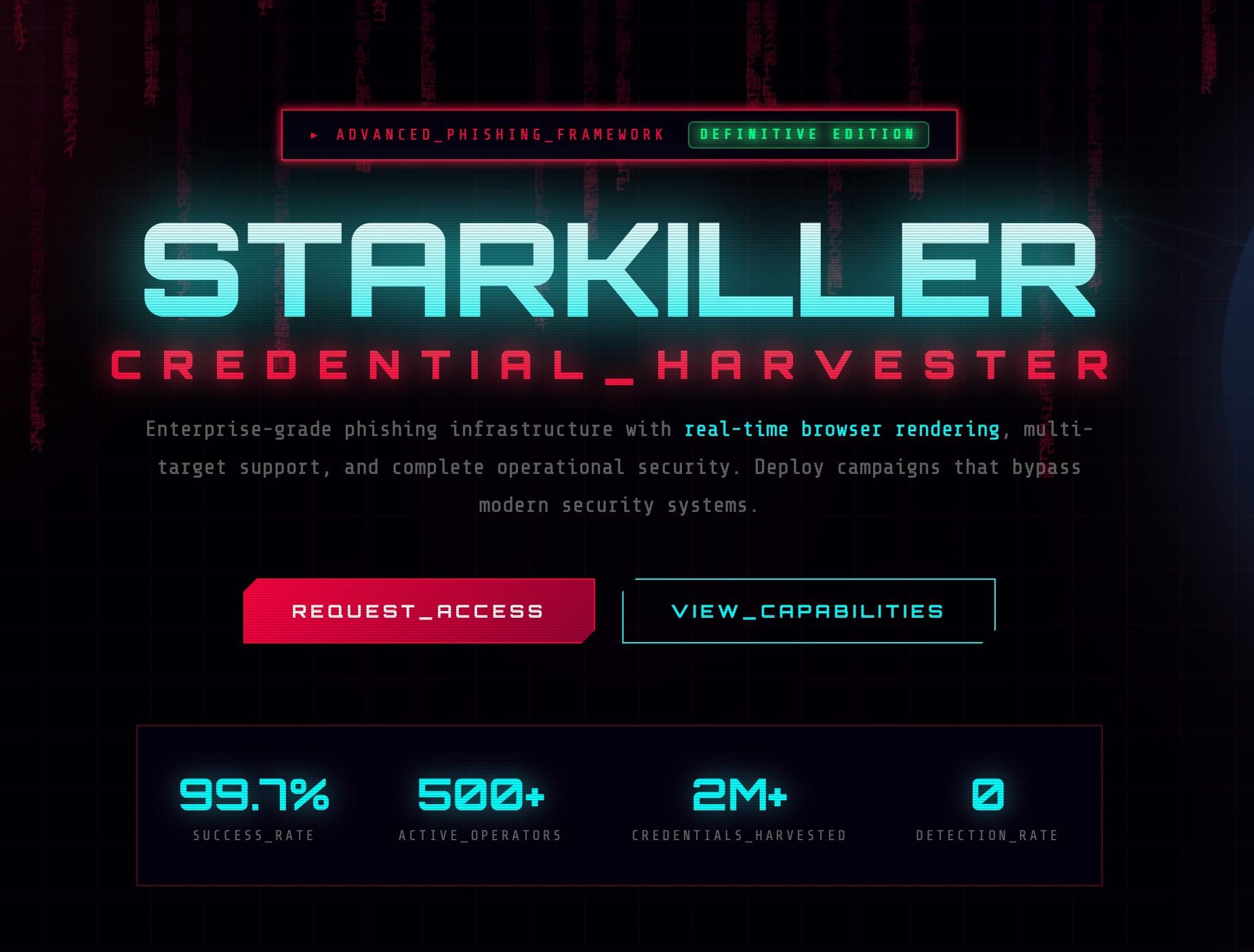 Starkiller Blog 1 Landing Page