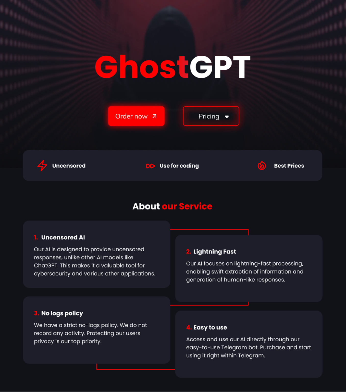 Ghost GPT Advertisement