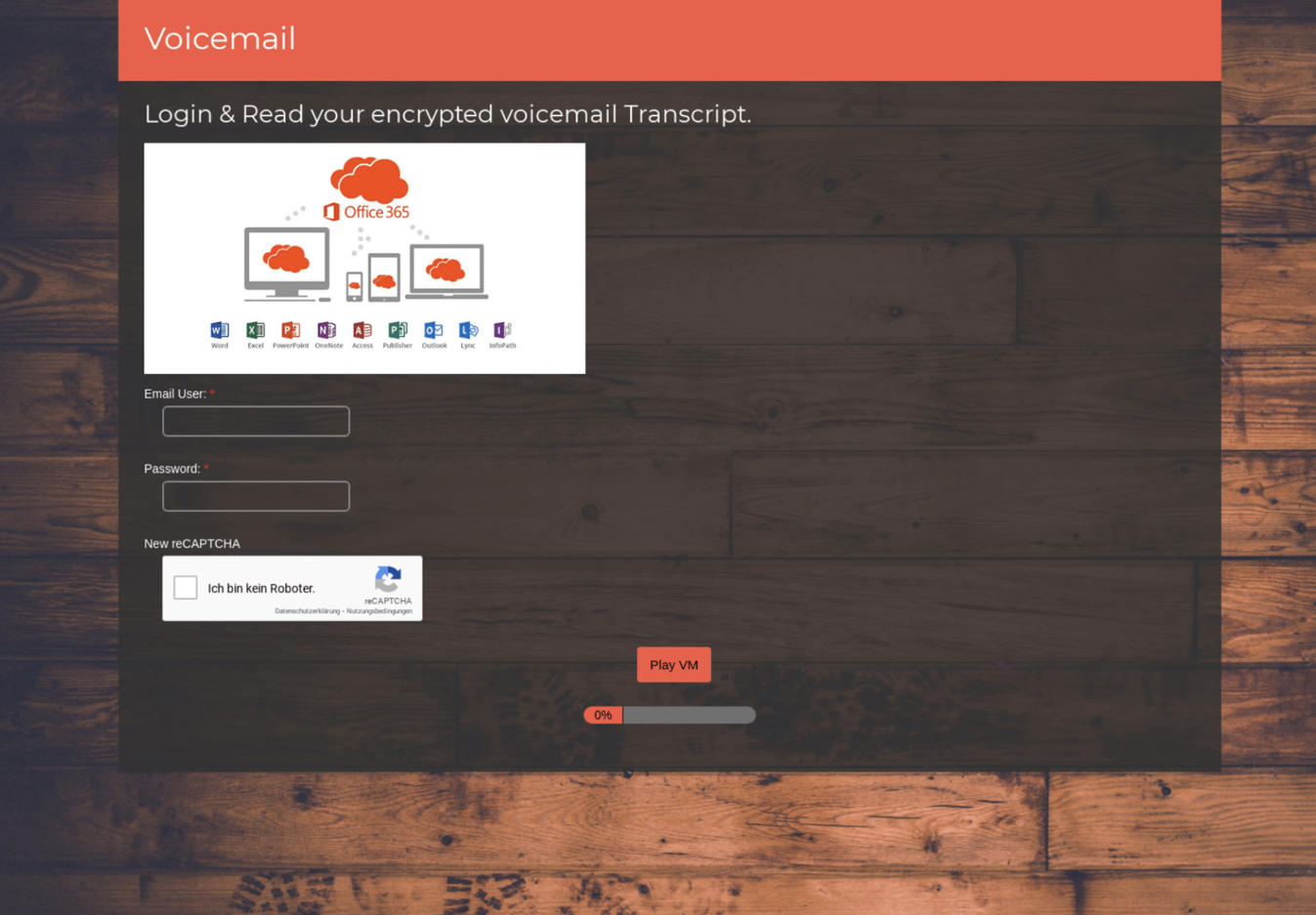 Fake Microsoft credentials phishing page from a QR code