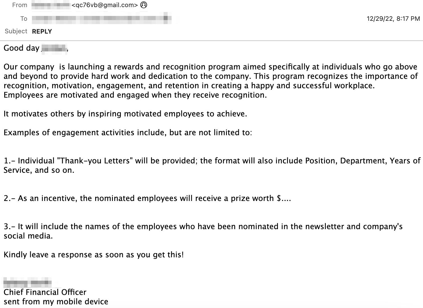 Response cred phish