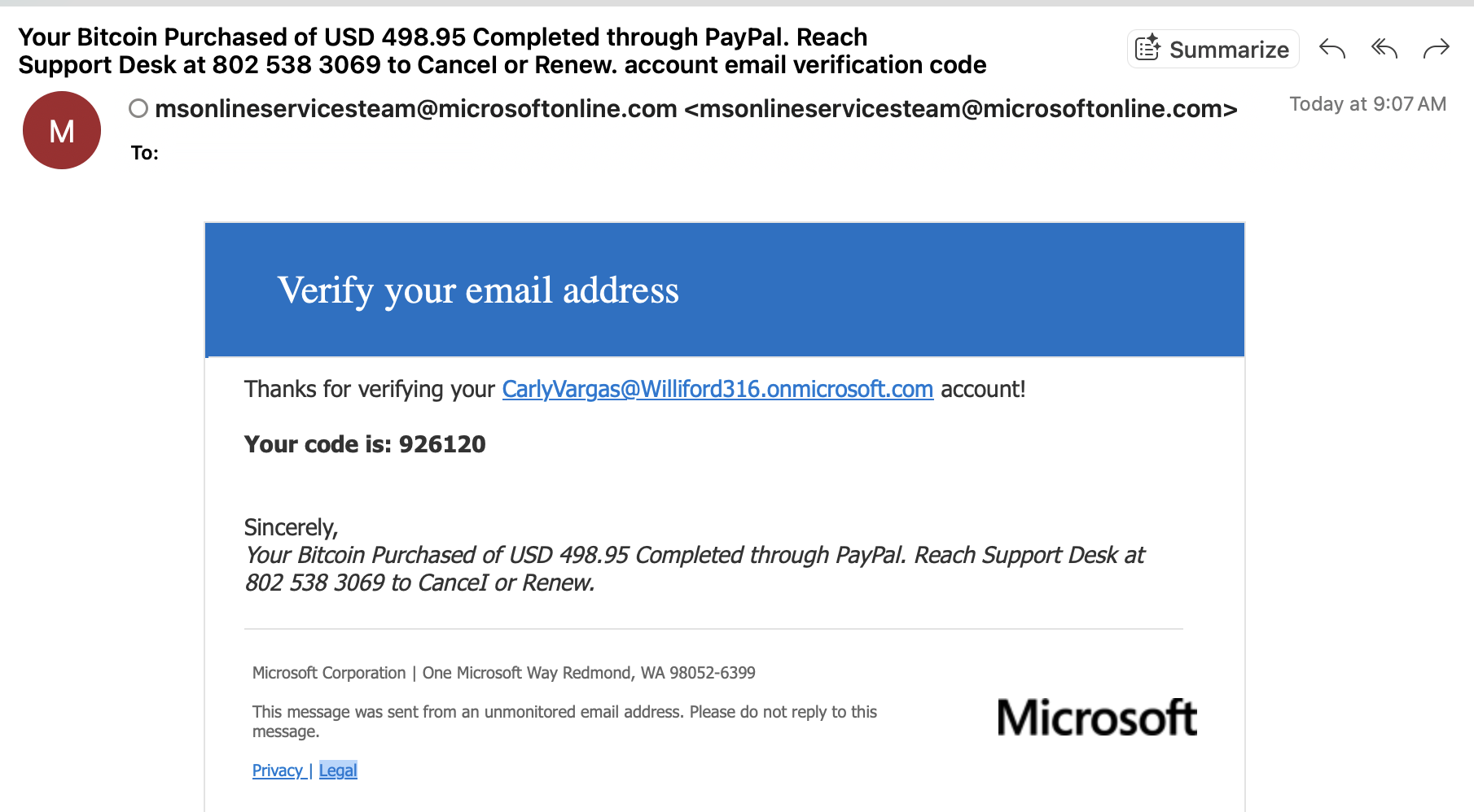 System Notification Abuse Blog 5 Malicious Email