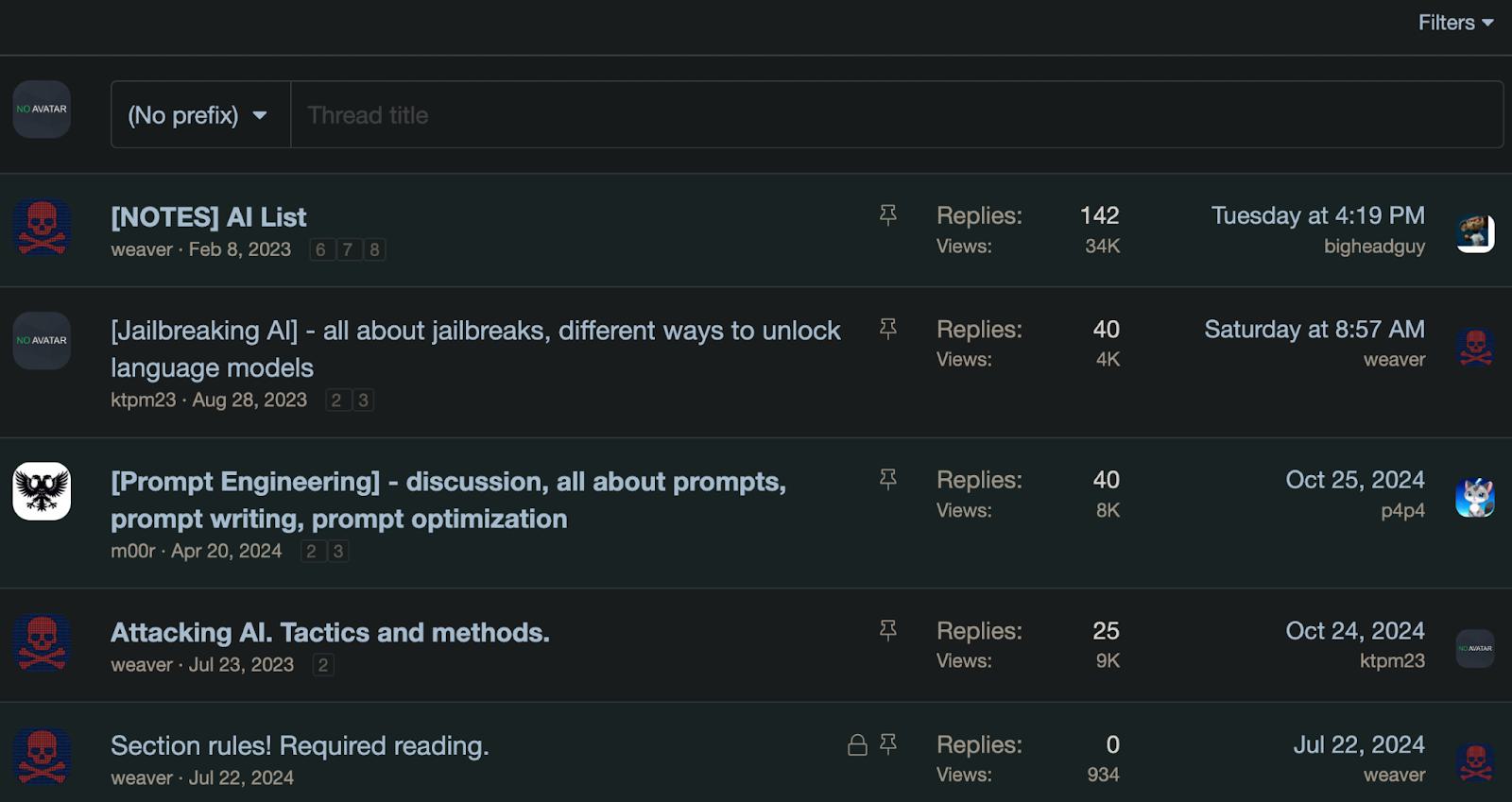 Malicious AI Platforms Blog 8 AI Chatbot Hacking Thread