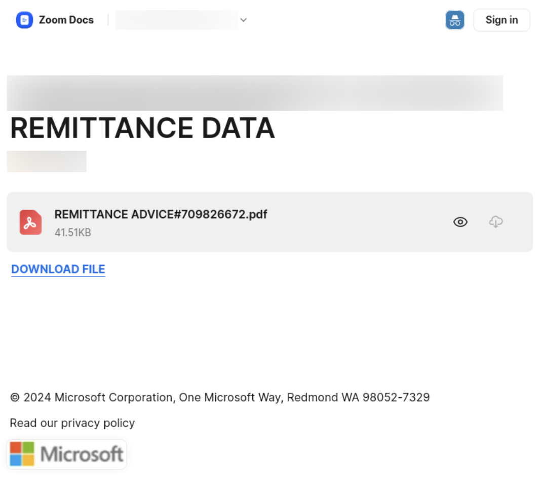 Attack Library Entry Attackers Weaponize Zoom Docs 30 Oct Portal E