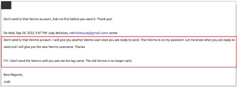 AL BEC Lawyer Impersonation Payment Fraud Email 3