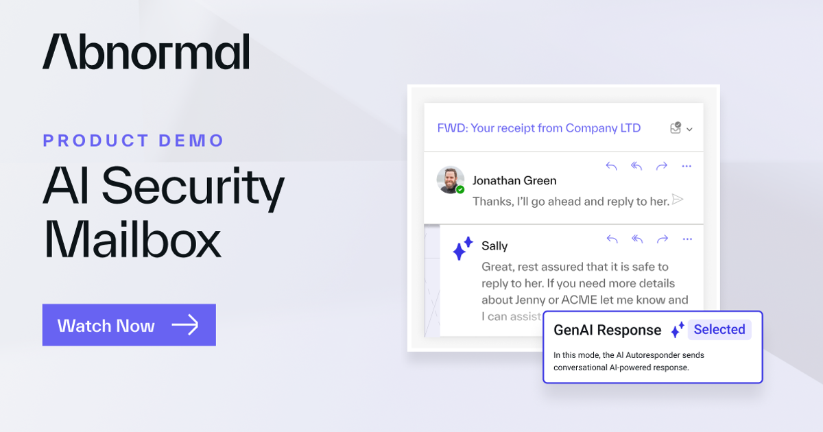 AI Security Mailbox | Abnormal AI