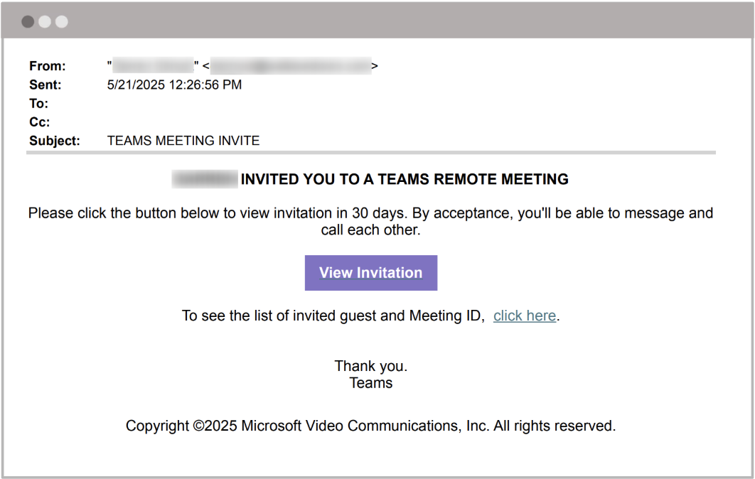 Screen Connect Threat Intel Report Blog Malicious Teams Invite