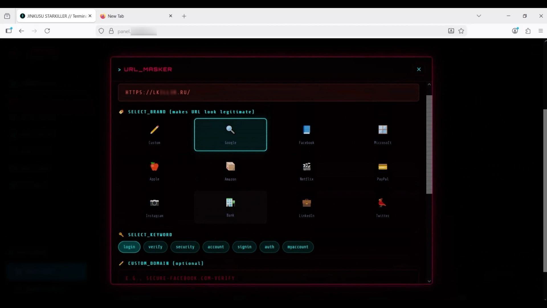 Starkiller Blog 5 URL Masker E