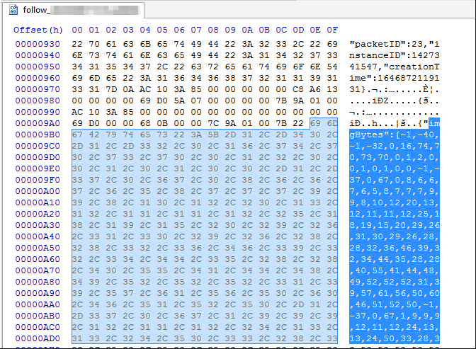 Encrypted information stolen by Sorillus RAT