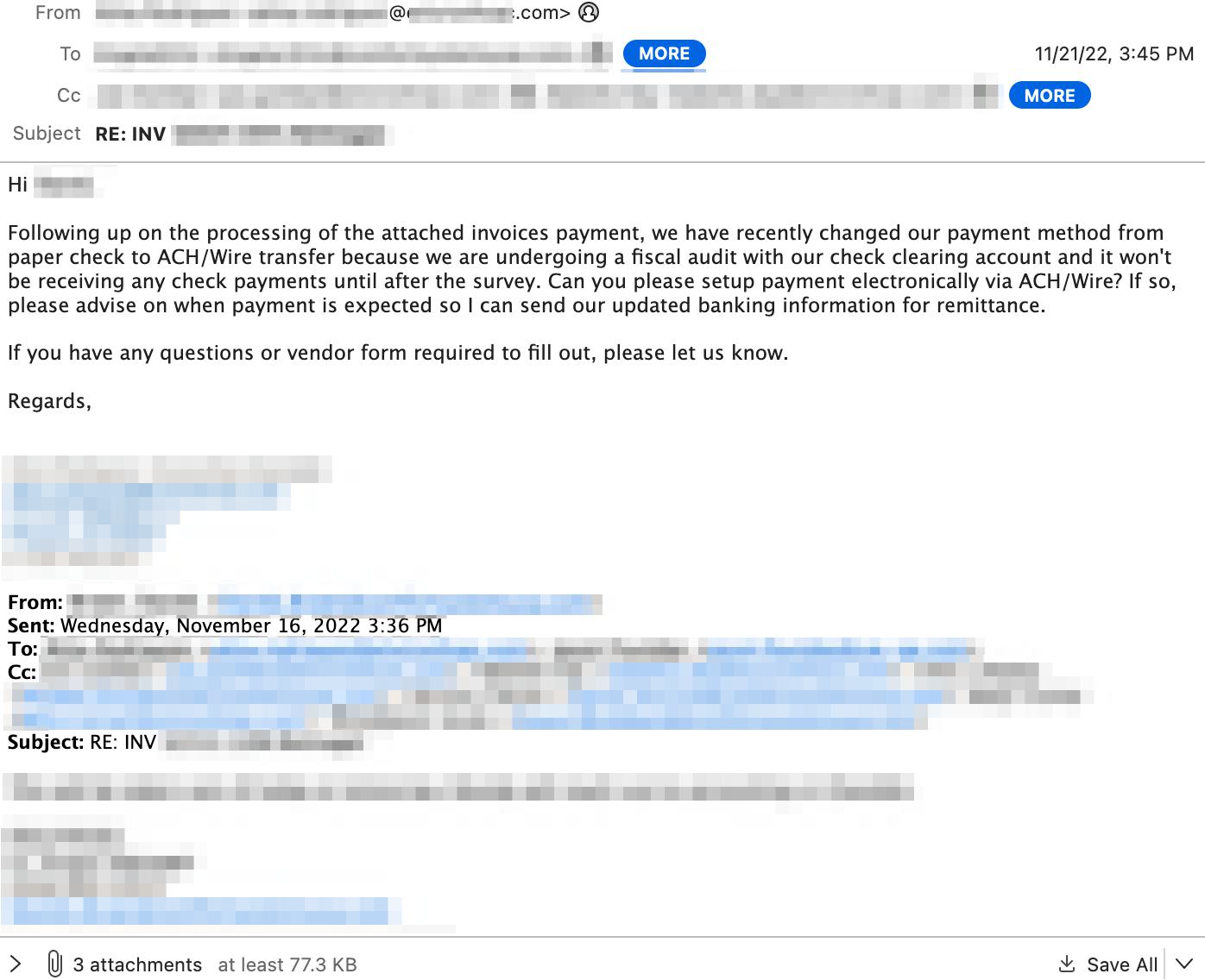 Vec hijacked thread