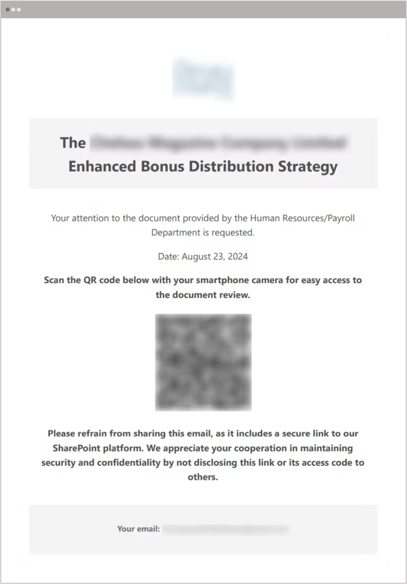 QR Code Phishing One Year Later Blog Example