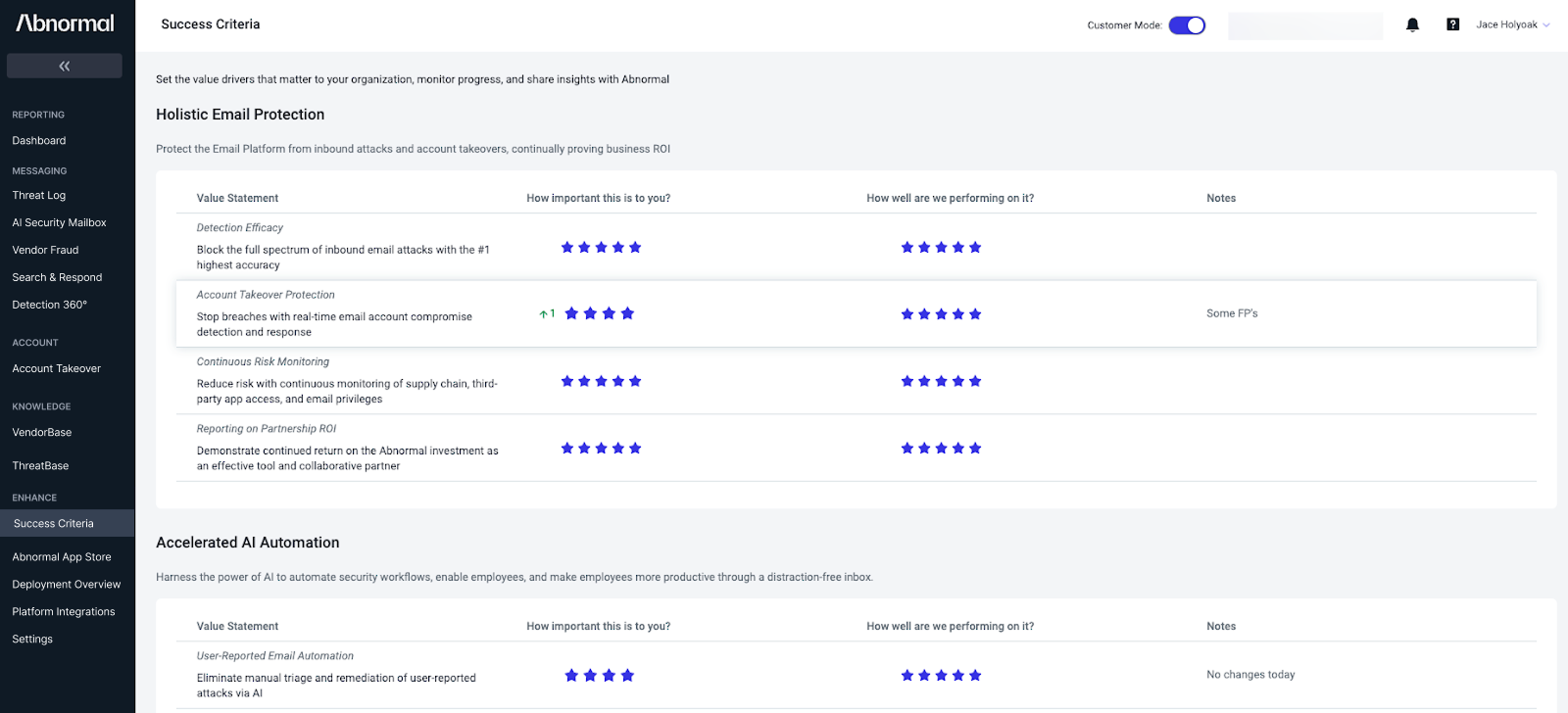 Product Recap