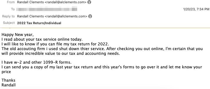 Tax return malware 1