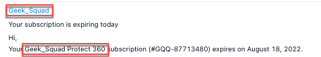 BERT Detection Email Example 2