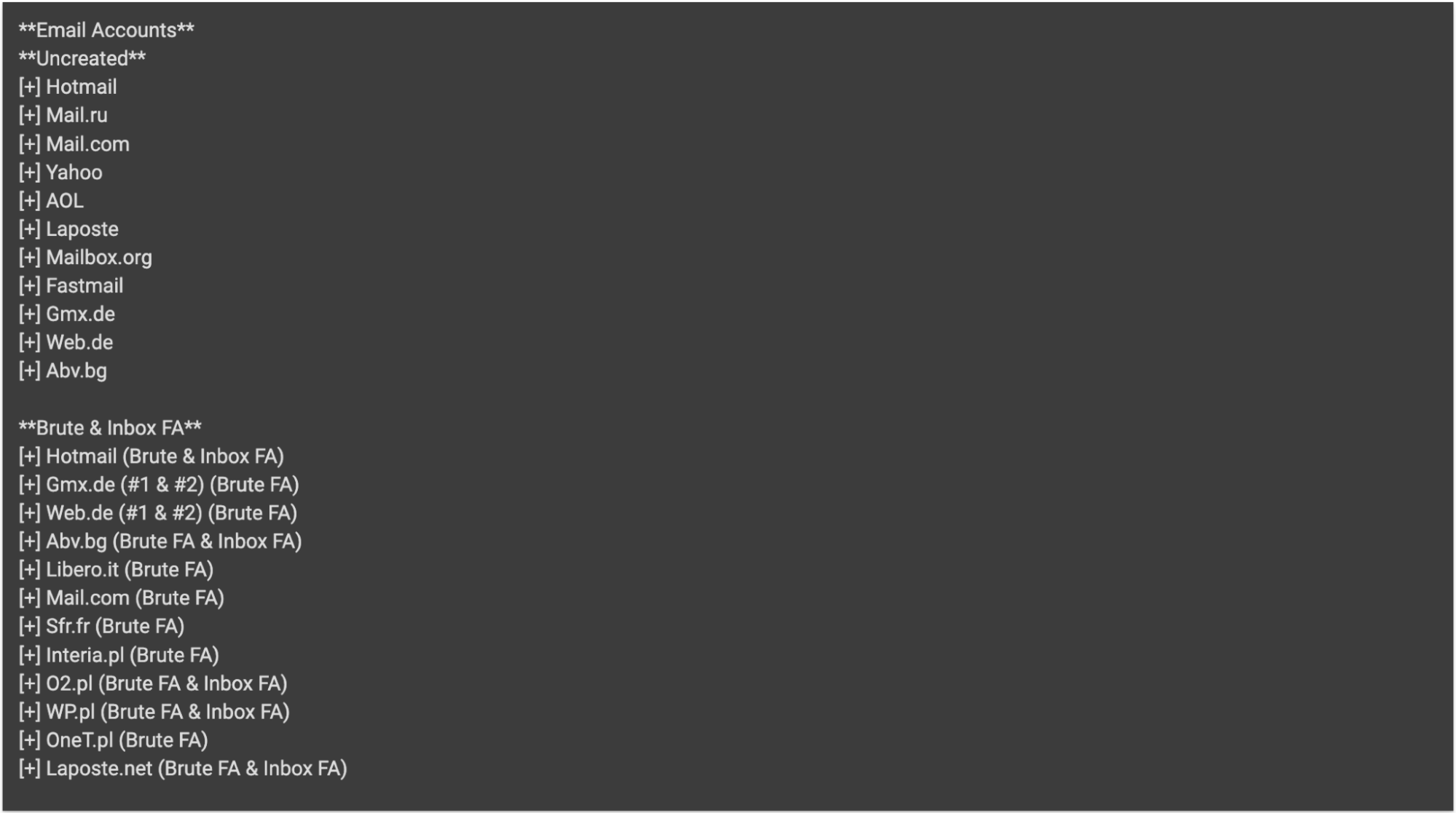 Atlantis AIO Email Platforms