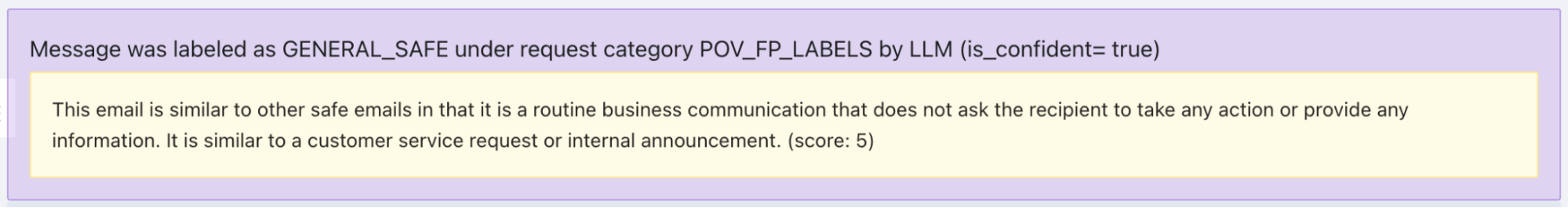 Generative LL Ms Message Label