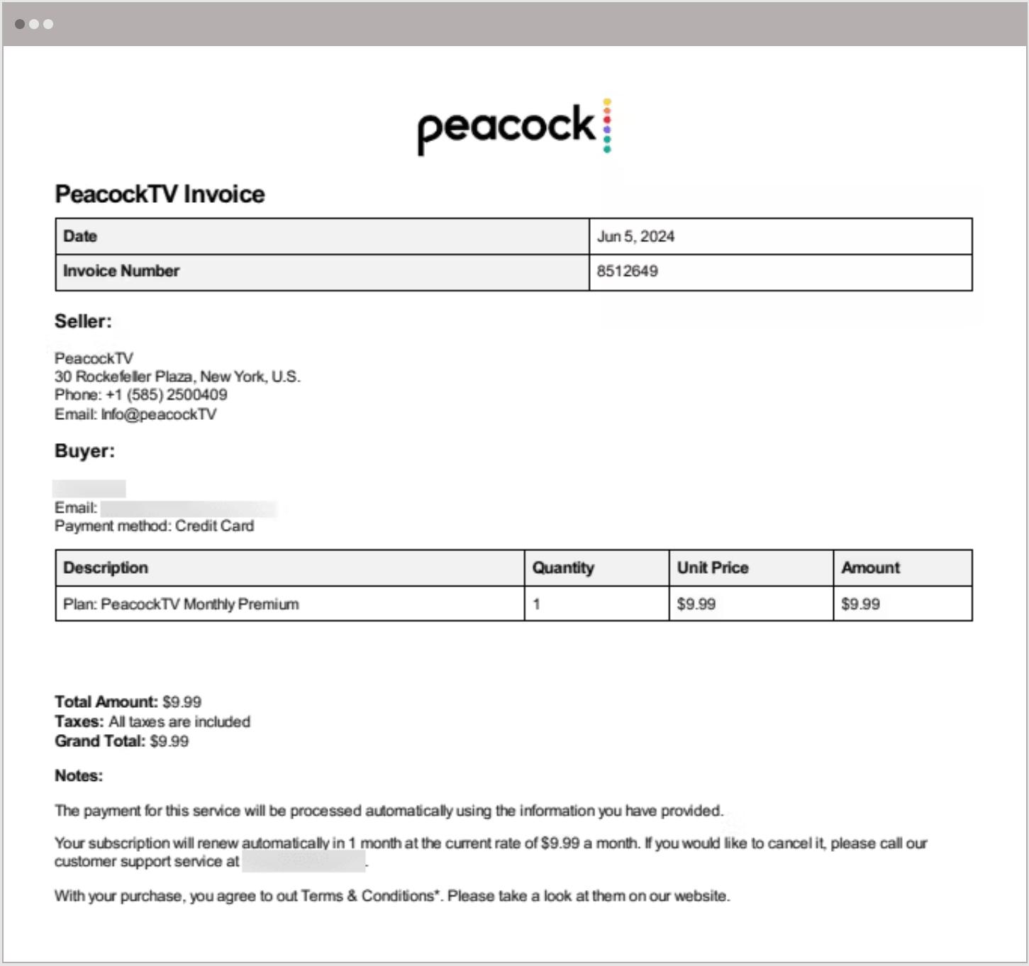 Q2 2024 Attacks Peacock Impersonation Invoice F