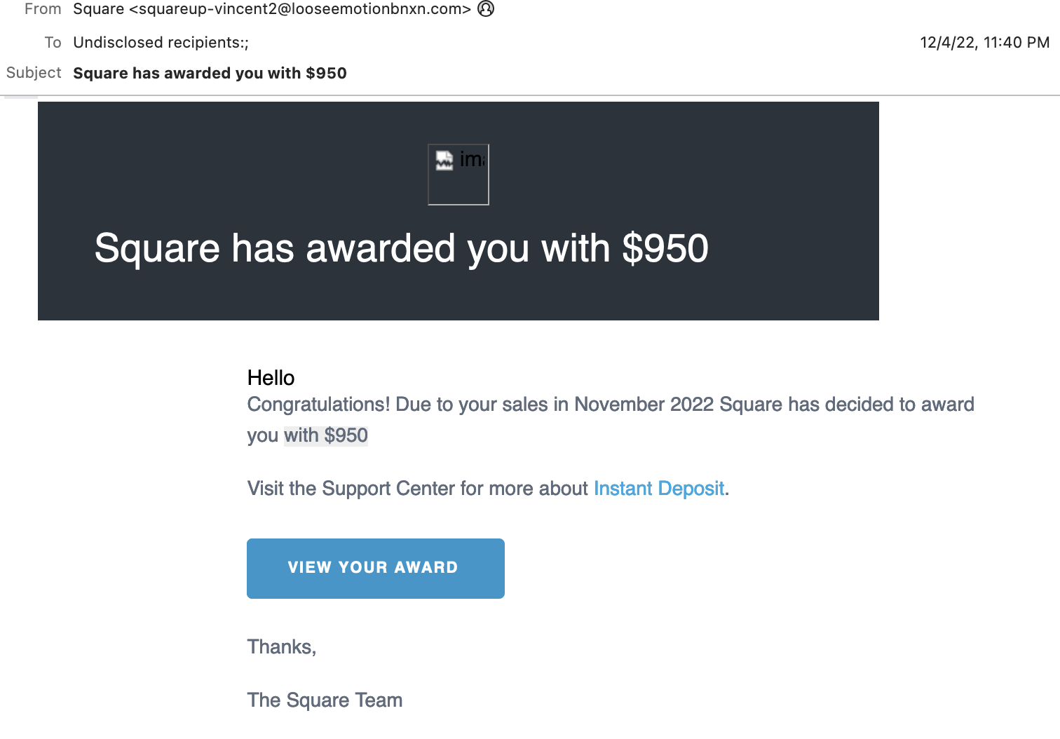 Square phish