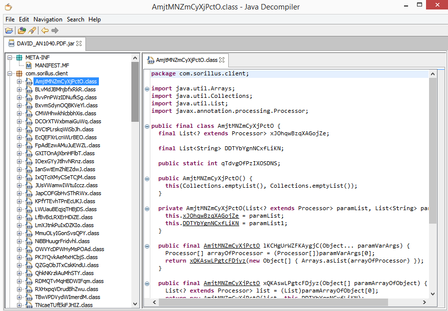 Decompiled JAR File