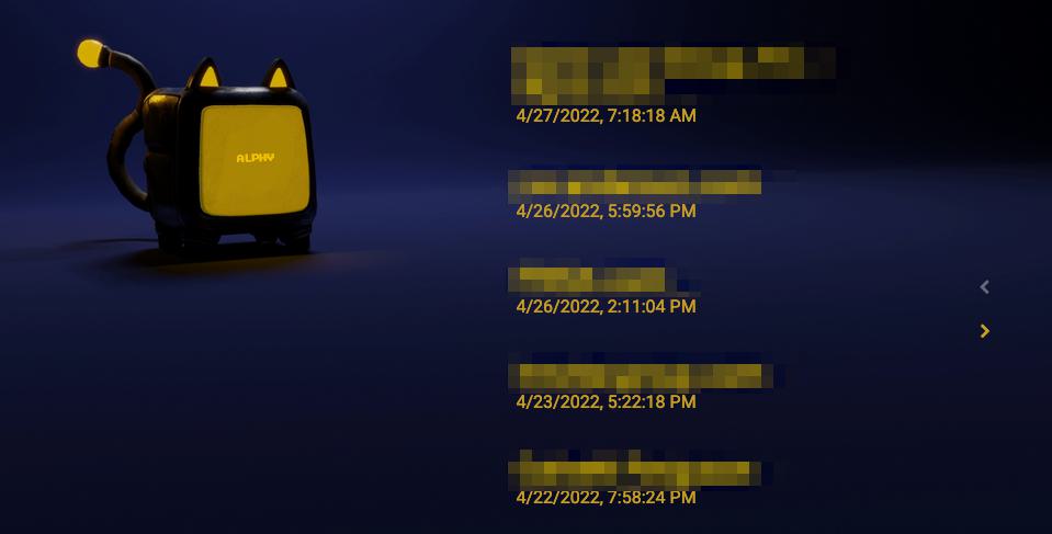 ALPHV Dark Web Blog Homepage