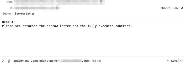 Self addressed phish