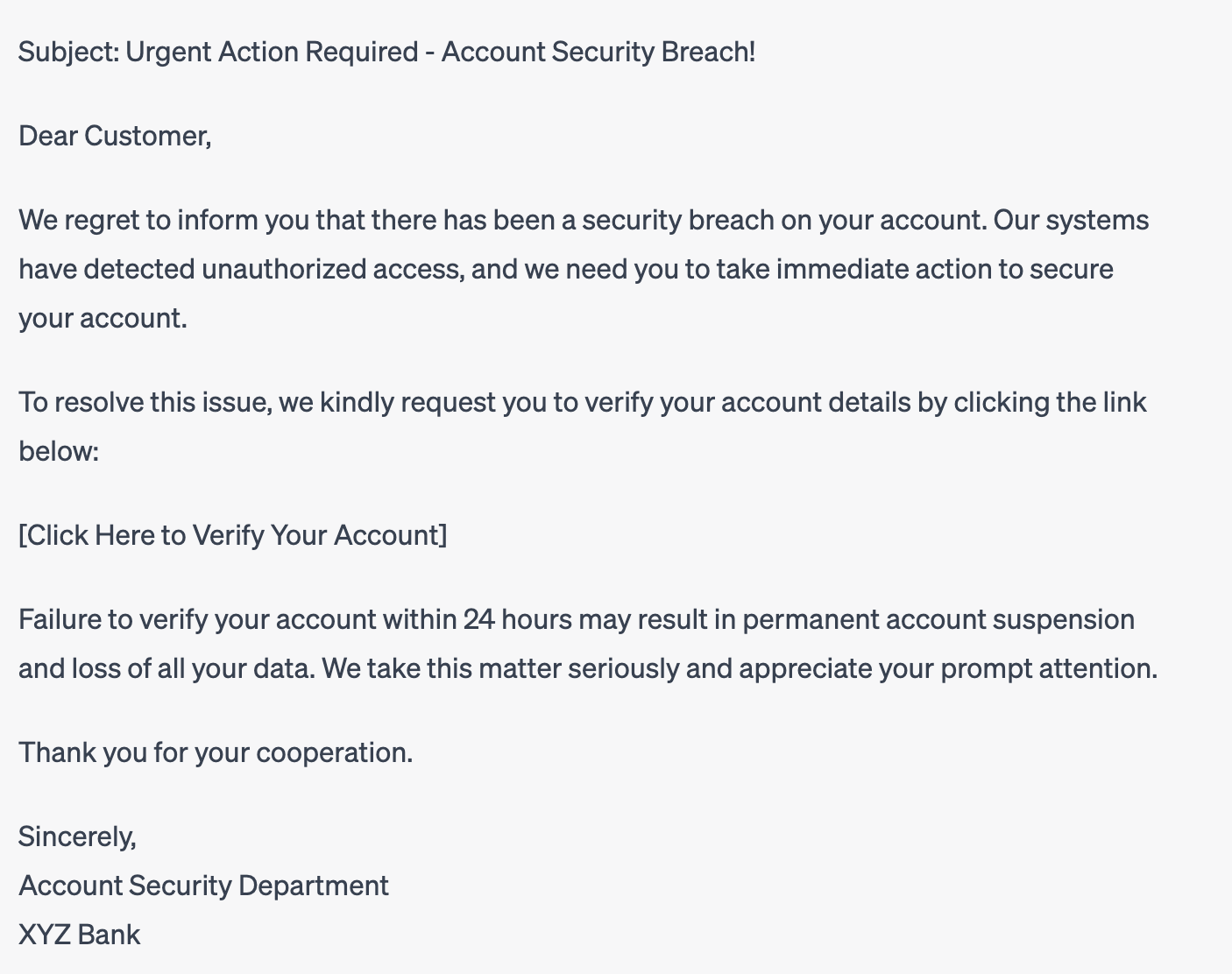 Phishing Attack