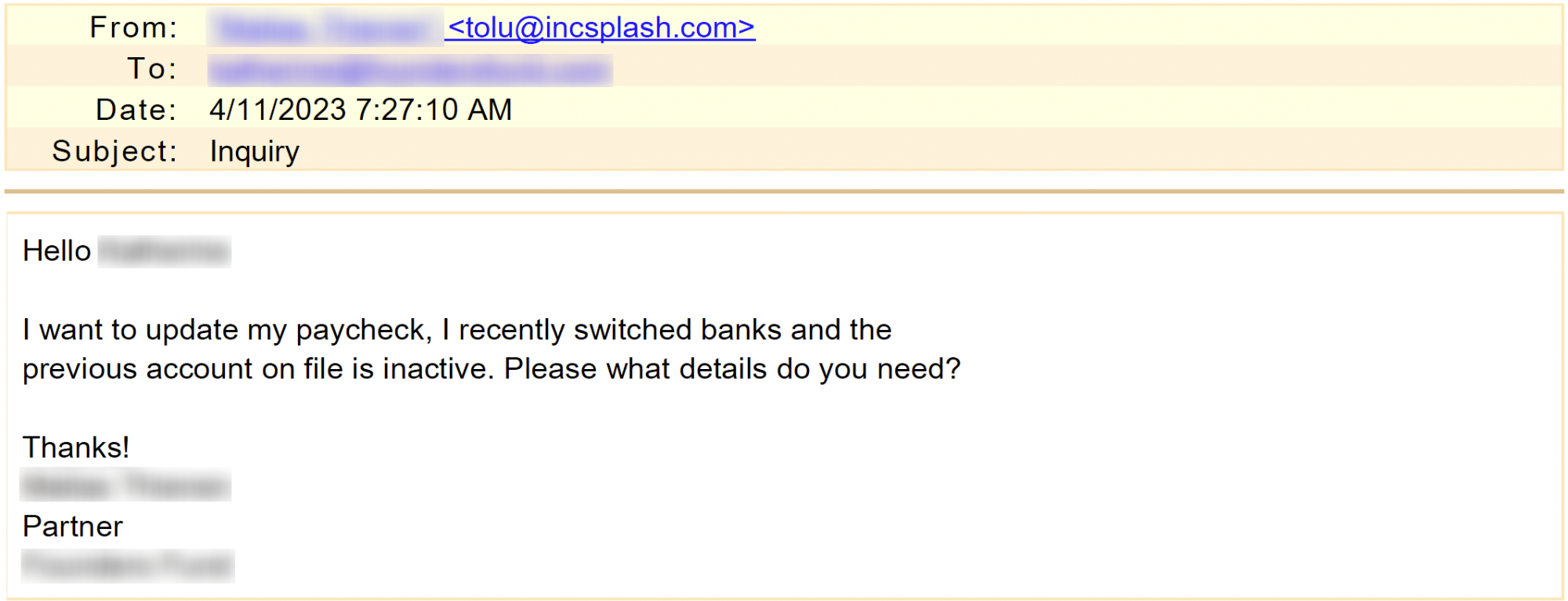 UA VIP Impersonation with Payroll Diversion Email Edited