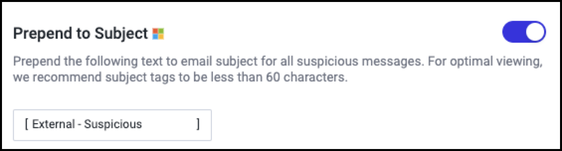 Prepend a Subject on Suspicious Messages