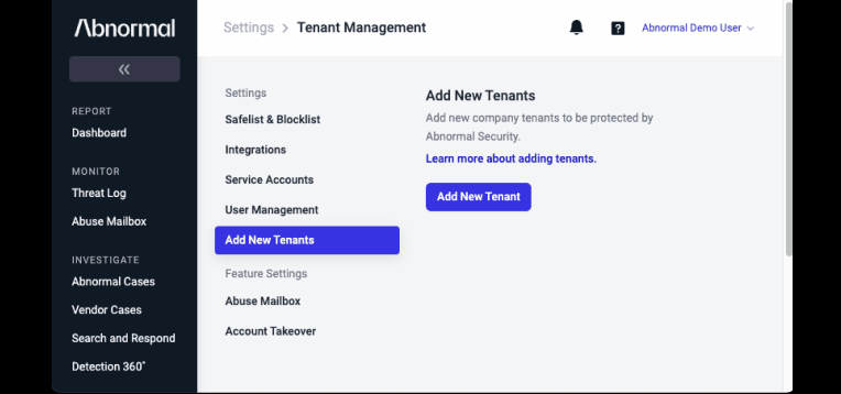 Tenant management