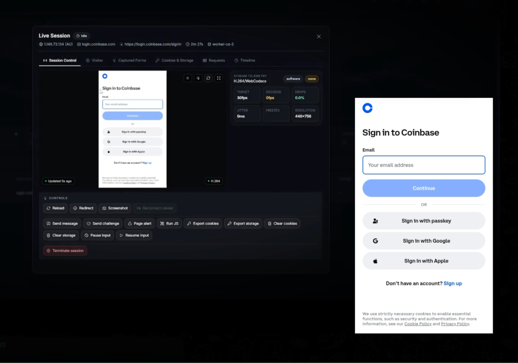 Blacksite Ai TM Blog 2 Live Session View