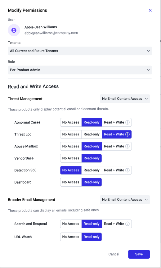 New Role Based Access Controls RBAC